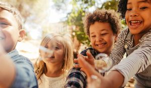 kids having summer fun
